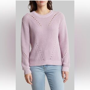 🆕NWT Marine Layer Ramona Crewneck Sweater- Lavender Mist size Medium